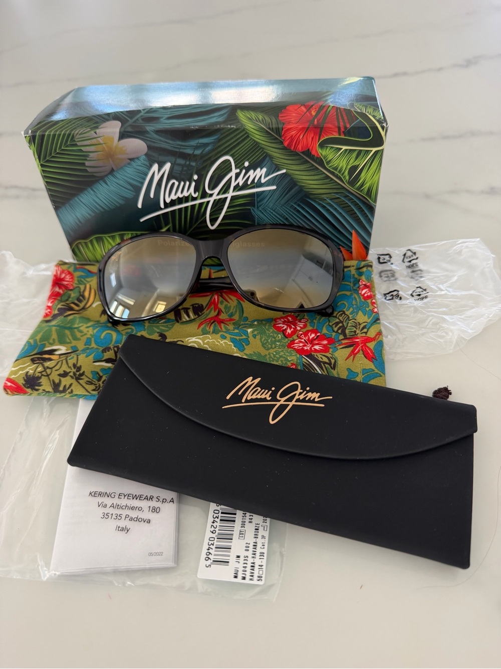 Maui Jim Sunglasses - Tortoise Olive frame with  HCL Bronze polarized  Lenses